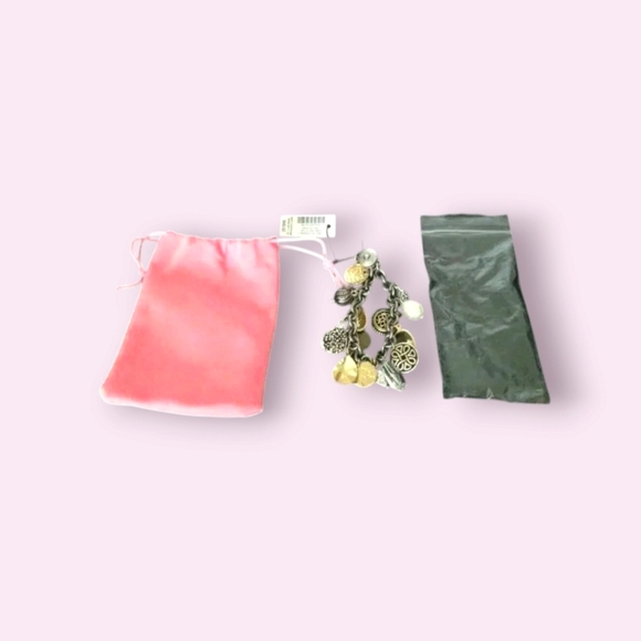 Chicos Faux Pearl Gold Tone Charm Bracelet - Picture 4 of 5